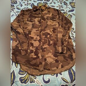 Wild Fable Women’s Brown Camouflage Shirt Jacket